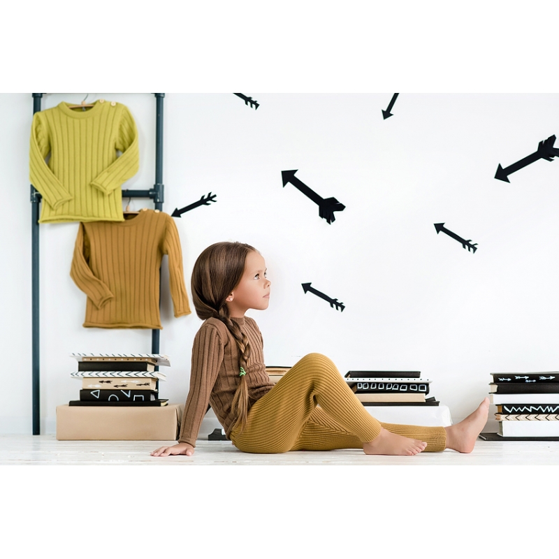 Merino Mustard leggings (100% merino wool), s.86-92, 98-104, 104-110, 21-5, TM Sofia